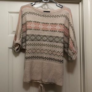 Sweater Project short sleeved sweater with pattern